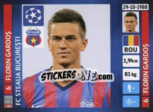 Cromo Florin Gardoș - UEFA Champions League 2013-2014 - Panini