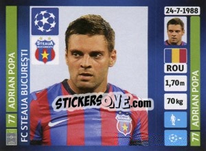 Figurina Adrian Popa - UEFA Champions League 2013-2014 - Panini