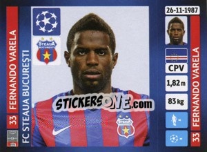 Sticker Fernando Varela - UEFA Champions League 2013-2014 n. 394 - Panini