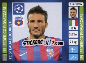 Sticker Federico Piovaccari - UEFA Champions League 2013-2014 - Panini