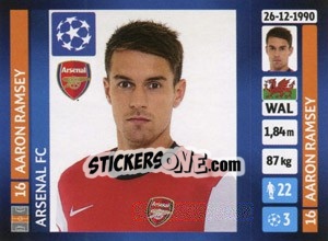 Sticker Aaron Ramsey - UEFA Champions League 2013-2014 n. 407 - Panini