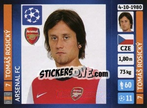 Sticker Tomáš Rosický - UEFA Champions League 2013-2014 n. 408 - Panini