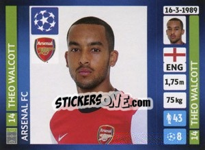 Sticker Theo Walcott - UEFA Champions League 2013-2014 n. 409 - Panini