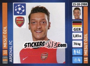 Sticker Mesut Özil - UEFA Champions League 2013-2014 - Panini