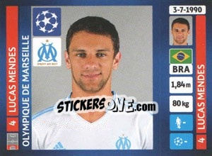 Sticker Lucas Mendes - UEFA Champions League 2013-2014 - Panini
