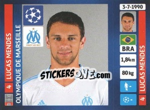 Figurina Lucas Mendes - UEFA Champions League 2013-2014 - Panini