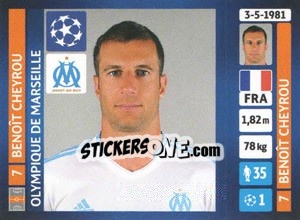 Sticker Benoît Cheyrou - UEFA Champions League 2013-2014 - Panini