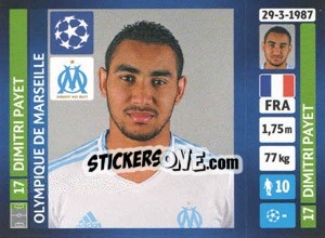 Sticker Dimitri Payet - UEFA Champions League 2013-2014 n. 426 - Panini