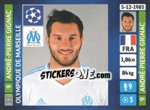 Figurina André-Pierre Gignac - UEFA Champions League 2013-2014 - Panini