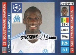 Figurina Souleymane Diawara - UEFA Champions League 2013-2014 - Panini