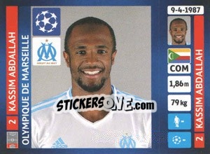 Figurina Kassim Abdallah - UEFA Champions League 2013-2014 - Panini