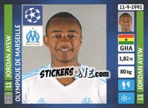 Sticker Jordan Ayew - UEFA Champions League 2013-2014 n. 434 - Panini