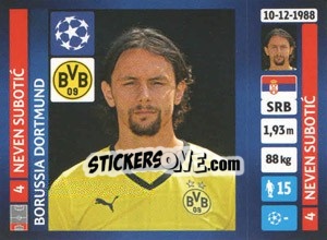 Sticker Neven Subotic - UEFA Champions League 2013-2014 - Panini