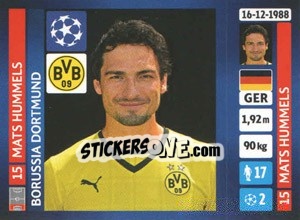 Sticker Mats Hummels - UEFA Champions League 2013-2014 n. 440 - Panini
