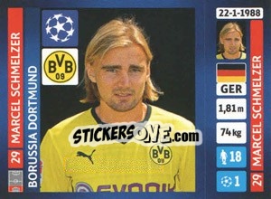 Sticker Marcel Schmelzer - UEFA Champions League 2013-2014 n. 441 - Panini