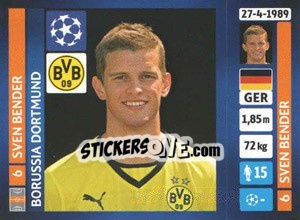 Sticker Sven Bender - UEFA Champions League 2013-2014 n. 442 - Panini