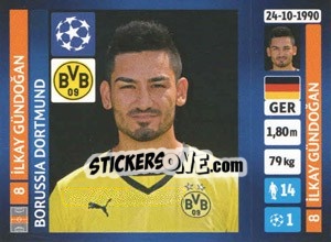 Sticker Ilkay Gündoğan - UEFA Champions League 2013-2014 n. 443 - Panini