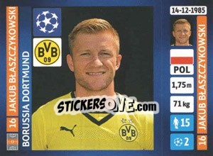 Sticker Jakub Błaszczykowski - UEFA Champions League 2013-2014 n. 444 - Panini