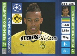 Cromo Pierre-Emerick Aubameyang - UEFA Champions League 2013-2014 - Panini