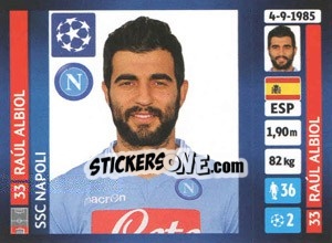 Sticker Raúl Albiol - UEFA Champions League 2013-2014 - Panini