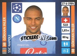 Sticker Gökhan Inler - UEFA Champions League 2013-2014 n. 460 - Panini