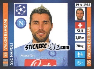 Sticker Valon Behrami - UEFA Champions League 2013-2014 n. 461 - Panini