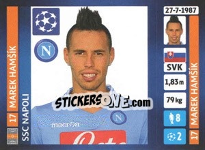 Cromo Marek Hamšík - UEFA Champions League 2013-2014 - Panini