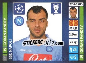 Figurina Goran Pandev - UEFA Champions League 2013-2014 - Panini