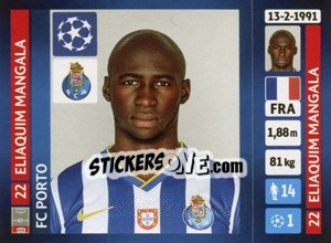 Sticker Eliaquim Mangala - UEFA Champions League 2013-2014 n. 476 - Panini