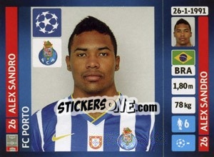 Sticker Alex Sandro - UEFA Champions League 2013-2014 n. 477 - Panini