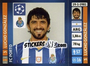 Sticker Lucho González - UEFA Champions League 2013-2014 - Panini