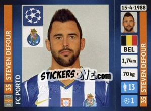 Sticker Steven Defour - UEFA Champions League 2013-2014 n. 480 - Panini