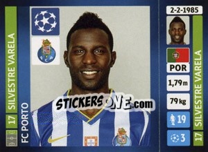 Sticker Silvestre Varela - UEFA Champions League 2013-2014 - Panini