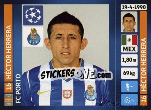Sticker Héctor Herrera - UEFA Champions League 2013-2014 - Panini
