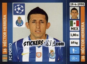 Sticker Héctor Herrera - UEFA Champions League 2013-2014 n. 486 - Panini