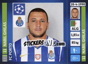 Sticker Nabil Ghilas - UEFA Champions League 2013-2014 - Panini