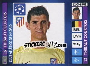 Sticker Thibaut Courtois - UEFA Champions League 2013-2014 n. 491 - Panini