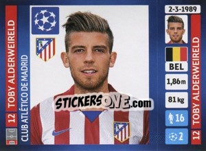 Sticker Toby Alderweireld - UEFA Champions League 2013-2014 n. 493 - Panini