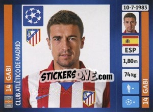 Sticker Gabi - UEFA Champions League 2013-2014 n. 497 - Panini