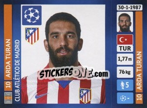 Figurina Arda Turan - UEFA Champions League 2013-2014 - Panini