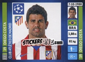 Sticker Diego Costa - UEFA Champions League 2013-2014 - Panini