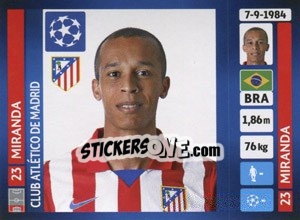 Sticker Miranda - UEFA Champions League 2013-2014 n. 502 - Panini