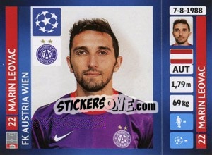 Figurina Marin Leovac - UEFA Champions League 2013-2014 - Panini