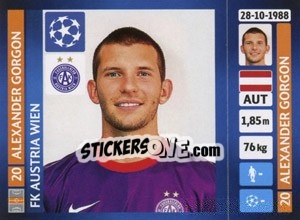Sticker Alexander Gorgon - UEFA Champions League 2013-2014 - Panini