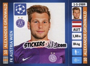 Figurina Alexander Grünwald - UEFA Champions League 2013-2014 n. 541 - Panini