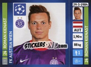 Sticker Roman Kienast - UEFA Champions League 2013-2014 n. 542 - Panini