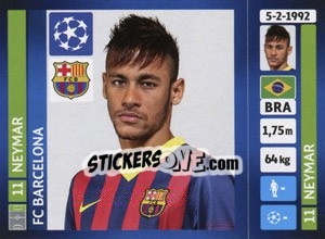 Sticker Neymar - UEFA Champions League 2013-2014 n. 555 - Panini