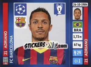 Sticker Adriano Correia - UEFA Champions League 2013-2014 n. 557 - Panini