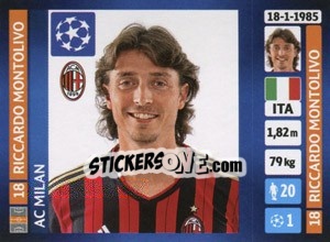 Sticker Riccardo Montolivo - UEFA Champions League 2013-2014 - Panini