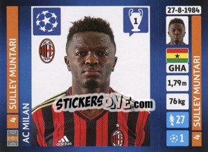 Sticker Sulley Muntari - UEFA Champions League 2013-2014 - Panini